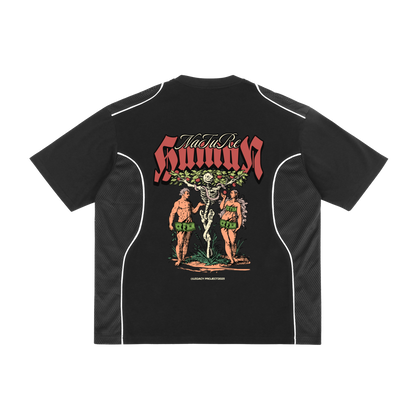 Human Nature - Black Piped Panel T-Shirt