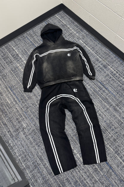 "AUTUMN SWEATS" (Sun Fade Contrast Tape Fleece)